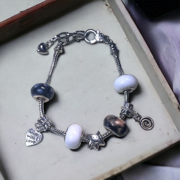European Style Charmed Bracelet - Picture 4 of 5